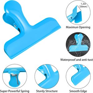 Clips de sac à <span class=keywords><strong>pince</strong></span> à ressort en acier inoxydable robustes <span class=keywords><strong>pour</strong></span> sceller les sacs de café <span class=keywords><strong>feuilles</strong></span> de papier stockage <span class=keywords><strong>des</strong></span> aliments dans la cuisine ou le bureau - Product Image 3