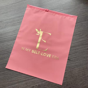 Bolsa con Cierre Hermético Rosa Mate Reutilizable a Precio de Fábrica, Resistente al Desgaste, a la Humedad, Reciclable, Impresión Offset - Product Image 1