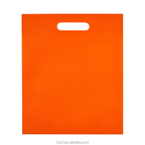 Sacs de courses écologiques réutilisables personnalisés en non-tissé découpé avec poignée découpée - Product Image 4