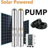 Système complet de pompage d'eau pour l'agriculture et l'industrie : onduleur solaire, panneaux solaires et contrôleur MPPT