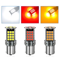 Bombilla LED Canbus 57SMD para Maletero de Coche, 1156 7440, Plug and Play, Lámpara de Señalización de Cúpula 3030, Decodificador de Matrícula, Lámpara de Lectura