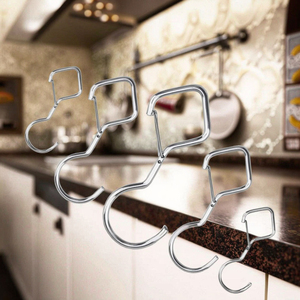 Heavy-Duty kim loại S Hooks cho tủ treo cho an toàn khóa nhà máy đồ dùng nhà bếp chuỗi đèn công cụ - Product Image 5