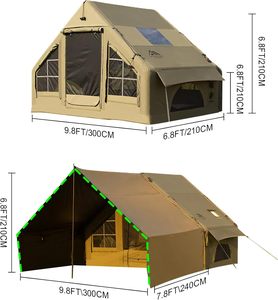 OEM ODM Portable 4*3*2m Inflatable Party Camping Tent Waterproof Air Tent with Easy Set-up and Air Pump for Outdoor Camping - Product Image 6