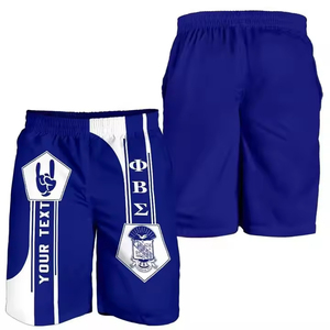 Cá nhân <span class=keywords><strong>phi</strong></span> Beta Sigma người đàn ông của Sweatpants phong cách đơn giản mùa hè bãi biển Quần Short tùy chỉnh tên thả vận chuyển mới beachwear - Product Image 1