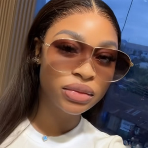 Европейские американские пилотные солнцезащитные очки с большой оправой, новый модный солнцезащитный козырек для уличной фотографии, большие Габаритные очки - Product Image 3