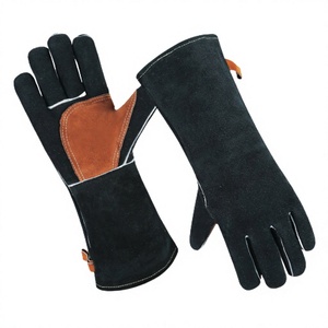 Guantes de Soldadura JNM SAFETY JNM-3009 de Piel de Vacuno, Resistentes al Calor y Chispas, Antivibración, Antiestáticos, con Puño de Seguridad, 11 oz - Product Image 1