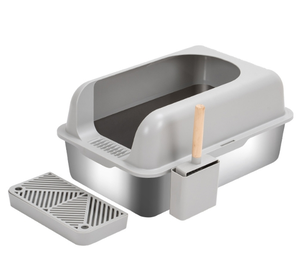 Thông Minh Thân Thiện Với Môi Nhựa & Thép Không Gỉ Mèo Hộp Rác Hoàn Toàn Đóng Thiết Kế 47L Công Suất Bàn Đạp Muỗng Đặt Dễ Dàng Làm Sạch - Product Image 3