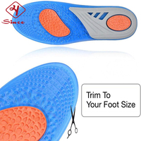 Échantillon gratuit Semelles intérieures en gel TPE personnalisées confortables pour chaussures Antibactériennes et lavables