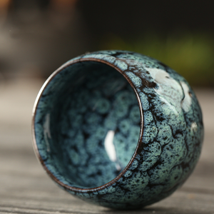 Tazze da Tè in Ceramica Smaltata Fatte a Mano, Forma a Uovo, Tazza da <span class=keywords><strong>Caffè</strong></span> in Ceramica con Motivo Unico, Ciotola per Degustazione Tè Kung Fu per Meditazione e Regali - Product Image 3