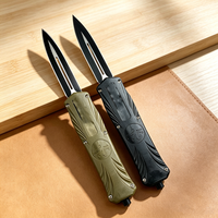 Couteau de survie portable de haute qualité avec manche en plastique et lame en acier 5CR13MOV, couteau de chasse EDC multifonctionnel, couteau de poche