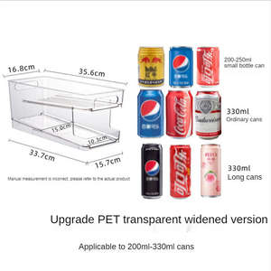 自動ローリング<span class=keywords><strong>2</strong></span>層プラスチック冷蔵庫冷蔵庫飲料ソーダ缶ディスペンサー12缶用 - Product Image 6