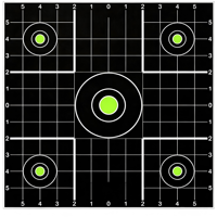 Rouleau d'autocollants cibles vert néon, cibles de tir réactives autocollantes pour l'entraînement en salle et en extérieur
