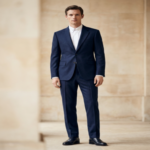 Costume d'affaires 5 pièces sans plis pour <span class=keywords><strong>homme</strong></span>, coupe ajustée, <span class=keywords><strong>tenue</strong></span> professionnelle complète pour les voyages - Product Image 2