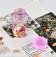 Bouteille en plastique PET avec roulettes pour comprimés effervescents de 150 ml, capsules, comprimés médicinaux, bouteille de stockage, bouteilles d'emballage