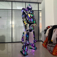 Traje de Robot Mecha Luminoso Operado por Humanos, para Espectáculos Interactivos en Interiores, Banquetes y Parques Temáticos