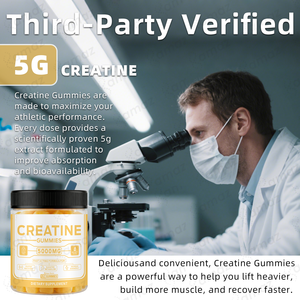 סוכריות גומי קריאטין מונוהידראט של אמז סופט צ'או, תוסף תזונה יומי לחיזוק שרירים, מותג פרטי, אספקת מפעל לתוספי אנרגיה לשרירים - Product Image 6