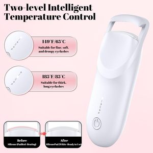 Electric Eyelash Curling Tool <b>Heated</b> Lash Curler Wide Angle Design Makeup Beauty Tool - Product Image 3