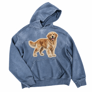 Sudadera con capucha <span class=keywords><strong>de</strong></span> algodón pesado para hombre, extragrande, con hombros caídos, estilo pullover, con parche <span class=keywords><strong>de</strong></span> tapicería con gráfico <span class=keywords><strong>de</strong></span> mapache personalizado y efecto lavado - Product Image 4