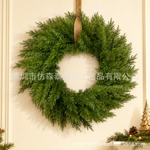 Guirnalda Navideña Artificial de Flores de Seda Sintética con Bayas Rojas, Decoración para Colgar en la Pared Exterior, 30 cm, Estilo Europeo - Product Image 4