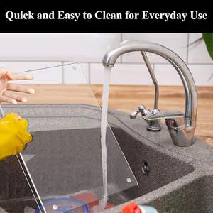 Low MOQ 1.5cm Non-slip <b>Acrylic</b> Sheet Natural Eco-Friendly Large Cutting <b>Board</b> Lip for Kitchen Custom Logo Dishwasher Safe Yuou - Product Image 3