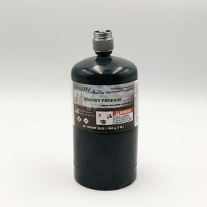 Cilindro de gas propano Goodrv de 16 oz, combustible portátil para electrodomésticos y refrigeración de caravanas - Product Image 1
