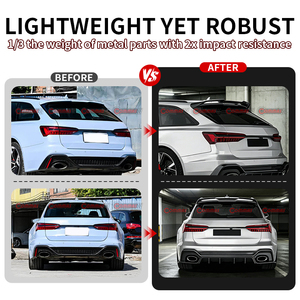 Aileron de toit en fibre de carbone sèche Audi RS6 PAK, léger, aérodynamique, style Motorsport, amélioration de la performance - Product Image 3