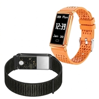Bracelet connecté ultra-fin B11 avec moniteur de fréquence cardiaque, capteur d'oxygène sanguin, podomètre et chargement magnétique pour le sport