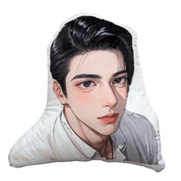 Coussin photo personnalisé en forme d'animal avec logo d'entreprise, en polyester et rembourrage en coton PP