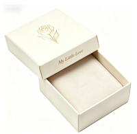 Boîte cadeau mate en deux parties, impression personnalisée en feuille d'or, logo carré, boîte d'emballage vide pour bijoux, boîte en papier pour souvenir de mariage