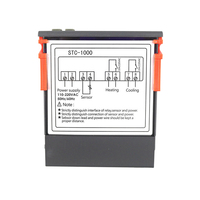 Contrôleur de température numérique LED STC-1000 12V 24V 220V, thermorégulateur, thermostat avec chauffage et refroidissement