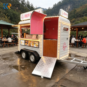 Remolque de Comida para Desayunos, Remolque de Cocina, Remolque <span class=keywords><strong>Bar</strong></span>, Camión de Comida Rápida Vintage, Remolque Móvil para Camping, Carrito de Venta Ambulante, Carrito de Comida Callejera - Product Image 3