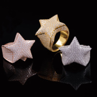 Bagues étoile en argent véritable 10/14/18k or VVS Moissanite bagues laboratoire grandir bagues en diamant personnalisées pour hommes femmes