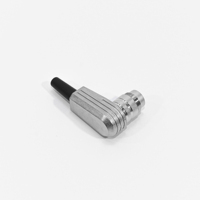 Connecteurs M16 DIN aérospatiaux IP40 mâles, coudés, 3-8 broches, plaqués argent, 5A 250V, compatibles Amphenol C091