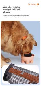 친환경 플라스틱 대형견용 입마개 조절 가능한 디자인 사고적인 섭취 방지 짖음 방지 통기성 야외 안전 - Product Image 5