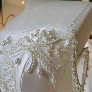 Lsml027 Vestidos de Novia Elegantes sin Tirantes con Apliques de Encaje y Satén, Vestido de Novia Jancember - Product Image 6