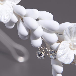 Nouveau <span class=keywords><strong>serre</strong></span>-tête floral artisanal en alliage argenté et doré avec perles et cristaux pour mariages et bals de promo 2026 - Product Image 6