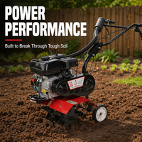 Motoculteur Désherbeur Portable Mini-Cultivateur de Jardin Machine Agricole pour la Culture du Sol
