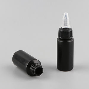 Botellas de plástico negro de 30ml, botellas dispensadoras de pegamento vacías, botellas de pigmento de pintura, botella de líquido artesanal con tapas - Product Image 4