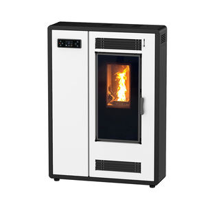 Poêle à granulés de <span class=keywords><strong>bois</strong></span> à combustion scellée silencieux et efficace, design fin, WiFi intégré, pour deux pièces, KM0802D - Product Image 1