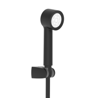 Pommeau de douche à main haute pression Pommeau de douche puissant à haut débit Support réglable Pommeau de douche noir