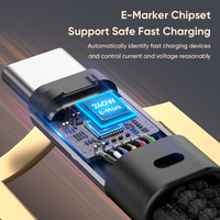 Câble de chargeur porte-clés USB-C Type-C en métal et cuir, charge rapide PD 240W, transfert de données 480 Mbps, court, pour iPhone 15 et batterie externe
