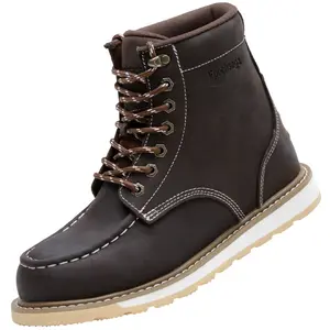 Sıcak satış kış sağlam deri anti-şut çalışma Sneaker güvenlik ayakkabıları erkekler için