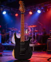Guitare électrique SBS VS260 22 frettes en nickel-argent Jumbo, corps en aulne massif, manche en érable torréfié, tremolo Floyd Rose, Coil Tap