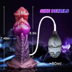 Squirting dildo đồ chơi người lớn cho phụ nữ người đàn ông Đồng Tính g-spot hậu môn xuất tinh dương vật với cốc hút mạnh mẽ Silicone dildo - Product Image 6