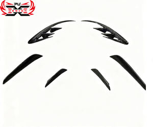 Kit di Conversione in Fibra di Carbonio: Labbro Anteriore, Diffusore Posteriore, Minigonne Laterali e Canard per <span class=keywords><strong>Mercedes</strong></span> W118 <span class=keywords><strong>C118</strong></span> CLA45 2019+ Upgrade - Product Image 4