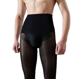Pantaloni da Uomo Ultra-Sottili Trasparenti Lucidi a Vita Alta 360 °   Collant Modellante Senza Cuciture all'Olio di Cavallo per l'Estate - Product Image 5