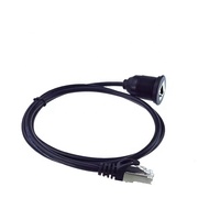 Cables de Comunicación de Red Ethernet Cat5 CAT5E RJ45 Macho a Hembra para Montaje Empotrado en el Tablero del Automóvil