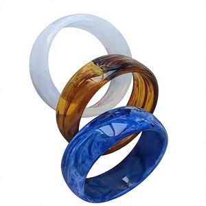 Classic Acrylic Resin Bangles Colorful Bangle Bracelets Stylish Design Unisex Fashion Jewelry Gift Party Wedding for Woman - Product Image 6