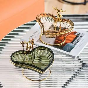 <span class=keywords><strong>2023</strong></span> nouvelle assiette de fruits en plastique en forme de coeur à la mode maison Table basse fruits secs Snack boîte de rangement <span class=keywords><strong>vaisselle</strong></span> promotionnelle - Product Image 5