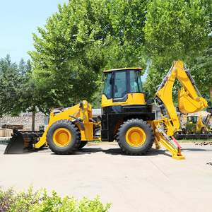 جرار بعجلات 4X4 مورد من مصنع في الصين، حفار رخيص الجرافة الخلفية المزودة بمرفقات تحميل - Product Image 4